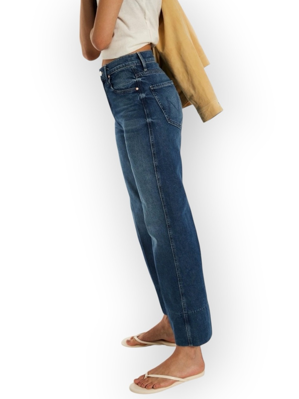 Mother The Maven Wide Hem Ankle Jeans - Picture 3 of 11